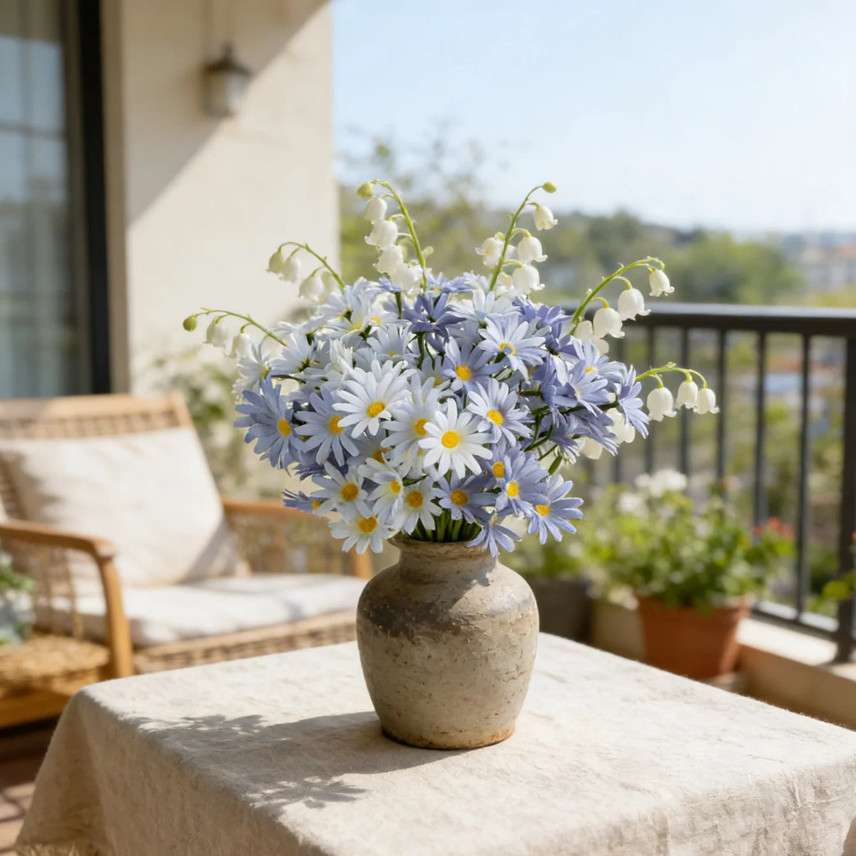 Silk Artificial Chrysanthemum Bouquet for Wedding & Home Decor Artificial Flower Bouquet Babs