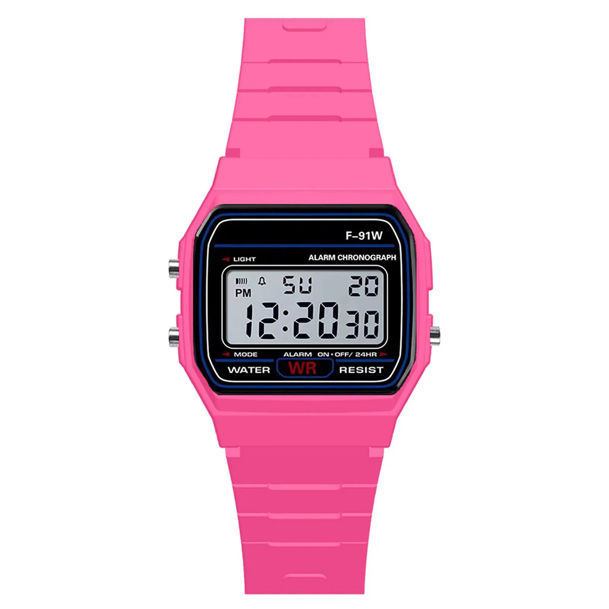 Men's Vintage Military Sport LED Digital Waterproof Watch Digital Sport Watch Babs Hot Pink