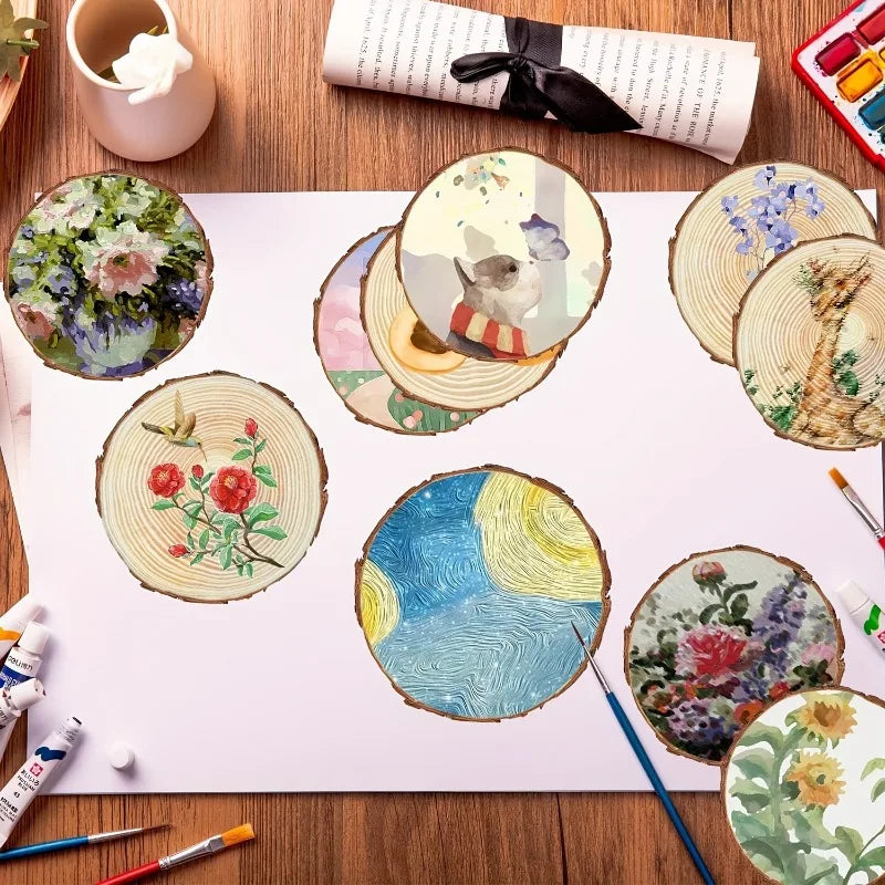 Pine Wood Slices Round Discs with Bark – DIY Crafts & Decor Wood Craft Disc Babs