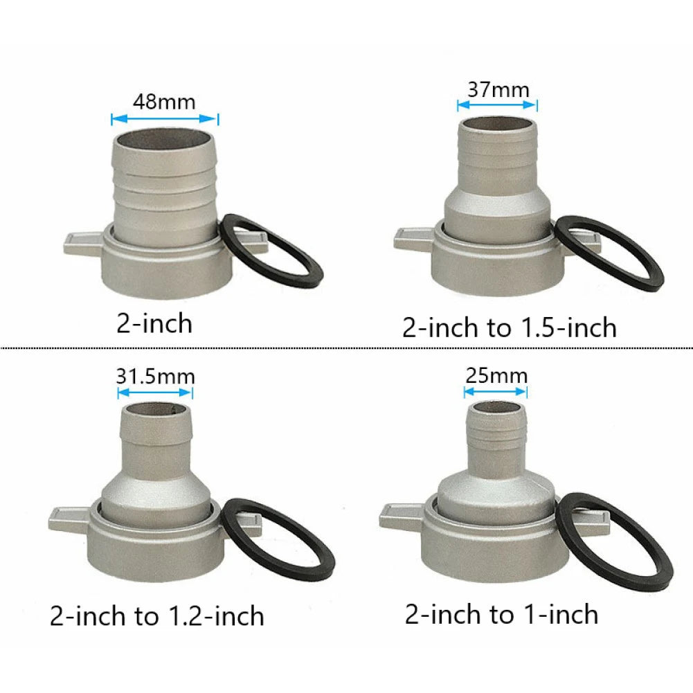 Aluminum Water Pump Pipe Connector with Rubber Gasket 1–3" Pipe Connector Fitting Babs