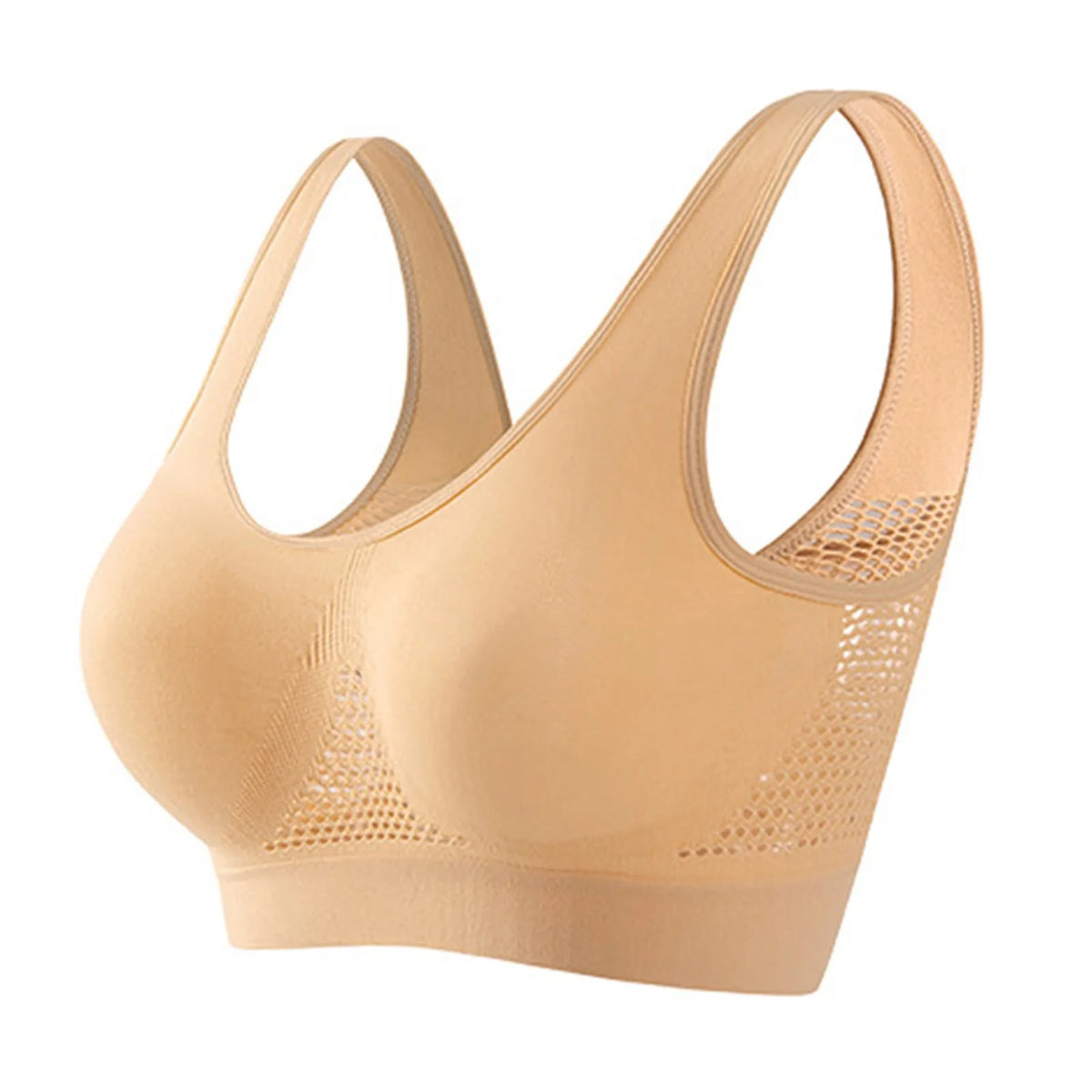 Women's High-Support Sports Bra – Yoga & Running, Plus Size Women's Sports Bra Babs Complexion L