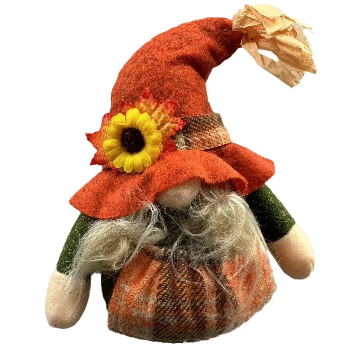 Fall Gnome Plush Figurine – Autumn Pumpkin Thanksgiving Décor Holiday Gnome Figurine Babs A