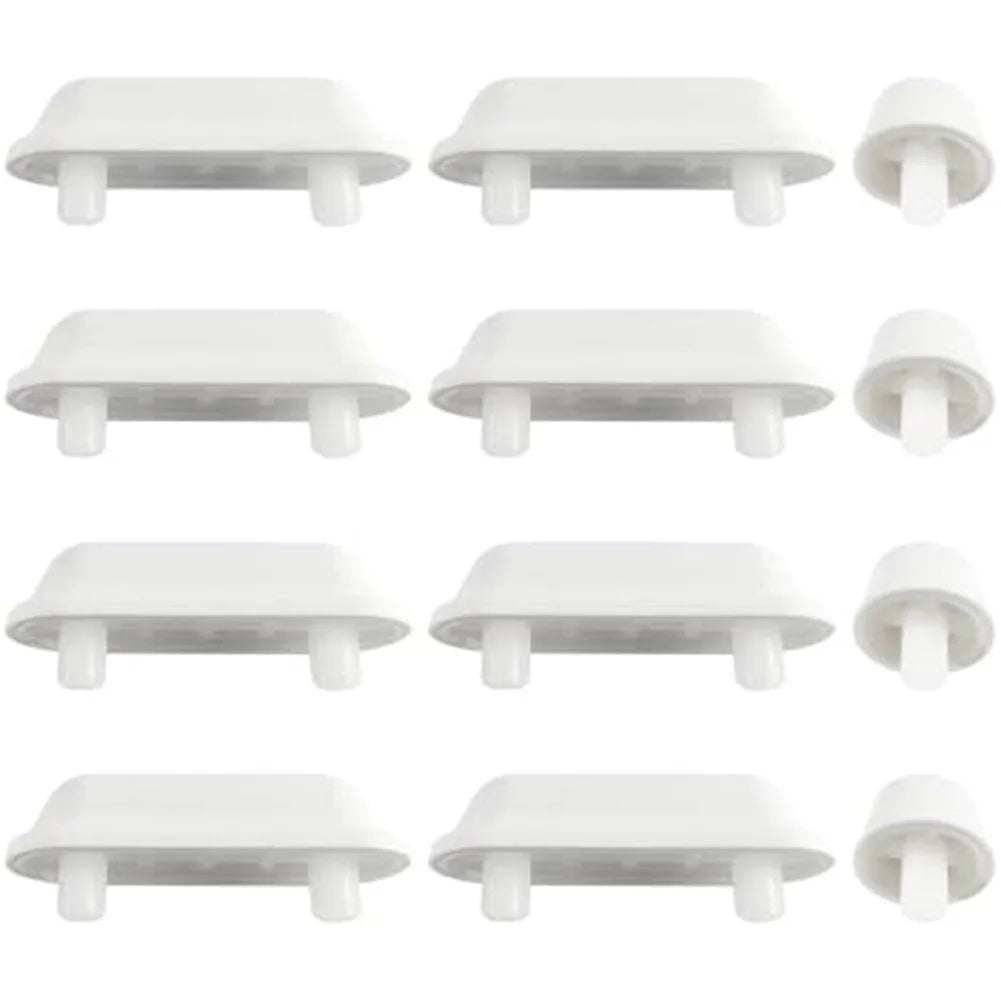 12-Pack Toilet Seat Bumper Pads – Anti-Slip Quiet Lid Buffers Toilet Seat Bumpers Babs One set of 12