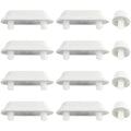 12-Pack Toilet Seat Bumper Pads – Anti-Slip Quiet Lid Buffers Toilet Seat Bumpers Babs One set of 12