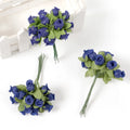 12 Pcs Mini Silk Artificial Rose Bouquet – Wedding & Home Decor Artificial Flower Bouquet Babs 16 144pcs