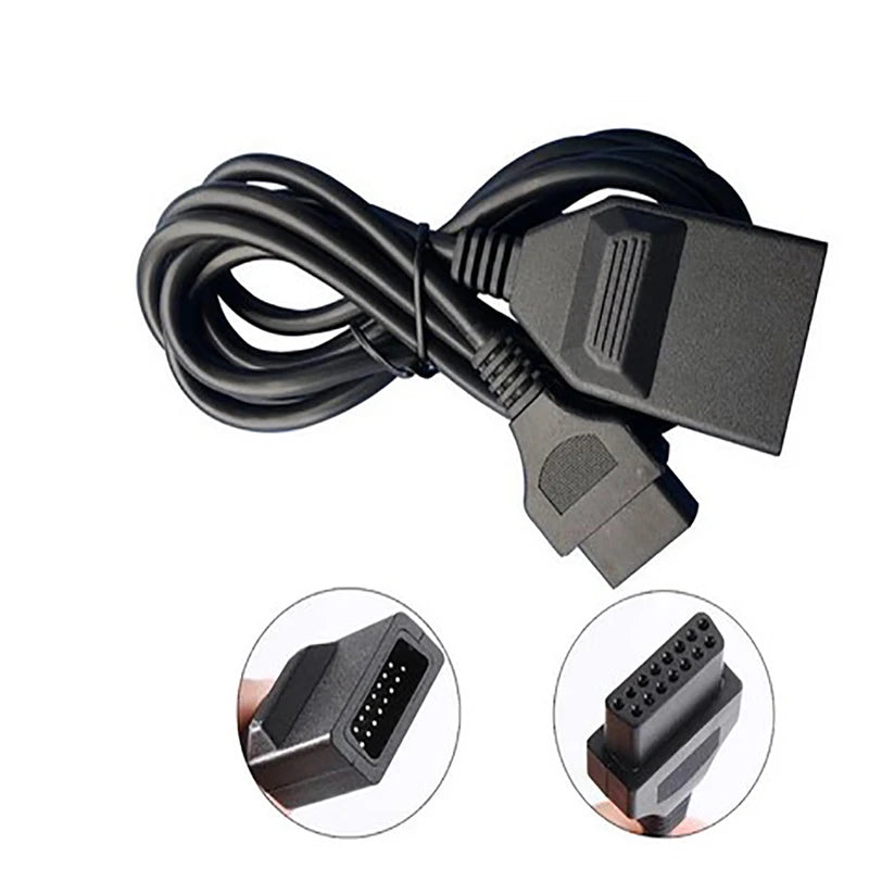 15-Pin 1.8M Extension Cable for SNK Neo Geo & Famicom Controllers Controller Extension Cable Babs