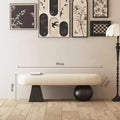 Modern Solid Wood Cushioned Ottoman Bench – Entryway & Living Room Cushioned Ottoman Bench Babs 80CM