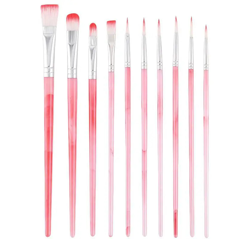 10-Piece Artist Paint Brush Set – Oil, Acrylic & Watercolor Artist Paint Brush Set Babs A3