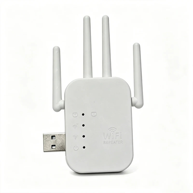 WiFi Extender 2.4G 300Mbps Repeater 4 Antenna & Ethernet Port WiFi Range Extender Babs