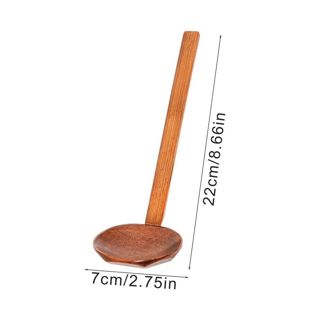 Wooden Ramen Spoon – Nanmu Turtle Shell Hot Pot Ladle Wooden Ramen Spoon Babs Soup spoon