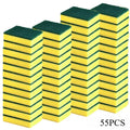 Double-Sided Sponge Scrubber Set – Kitchen Scouring Pads Kitchen Sponge Scrubber Babs 55pcs