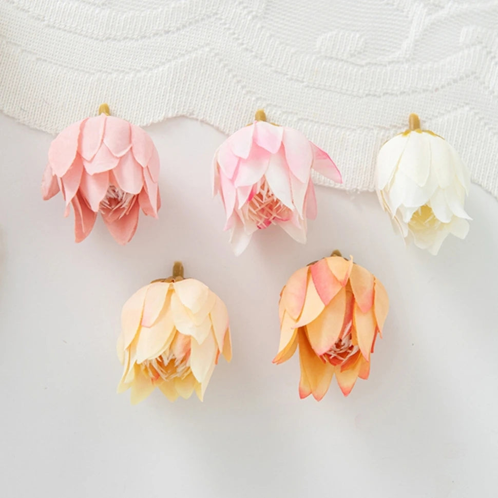 50/100PCS Silk Pineapple Blossom Artificial Flowers – Wedding Decor Artificial Flowers Babs