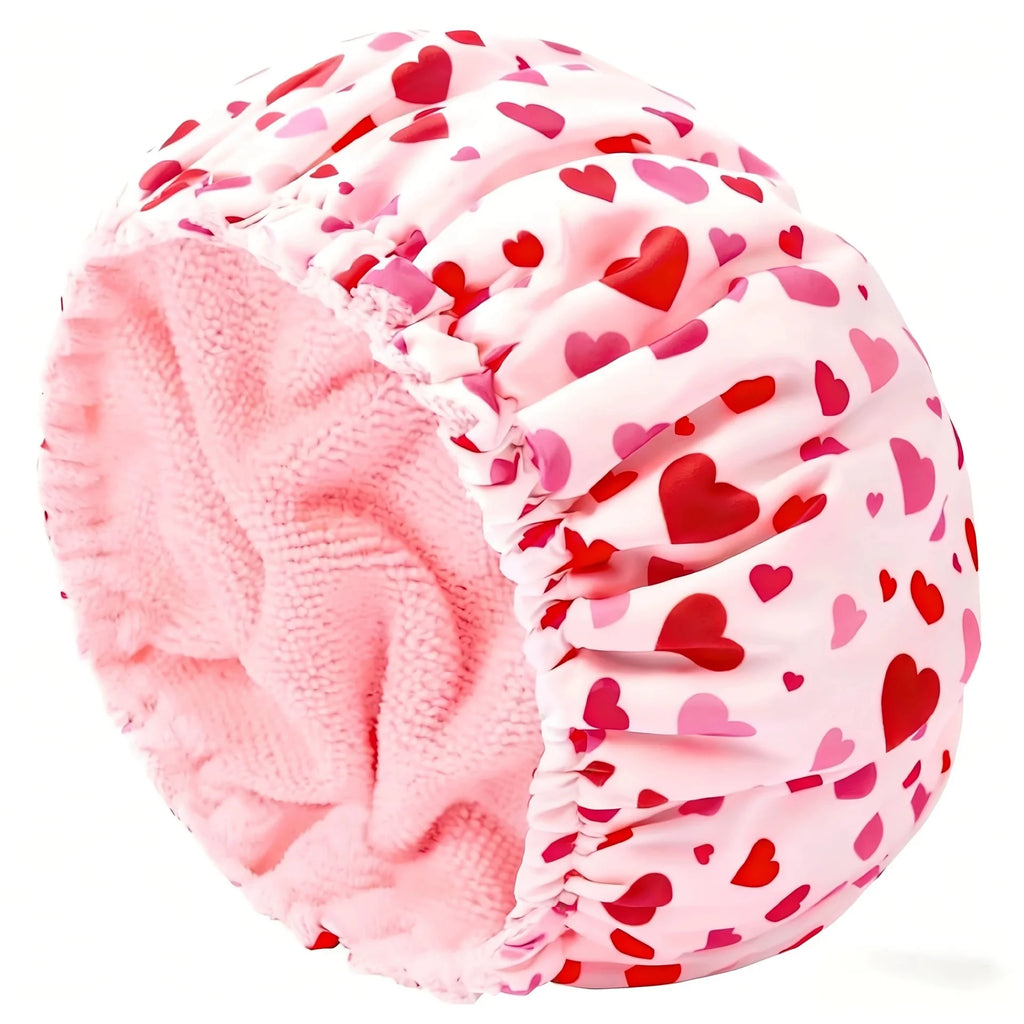 Terry Lined Shower Cap for Women – Large Reusable Waterproof Shower Cap Babs Love