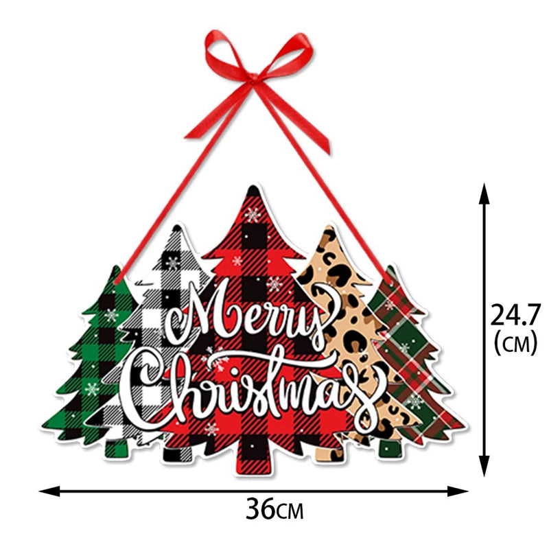 Christmas Door Hanger Ornaments – Santa, Snowman & Xmas Tree Christmas Ornaments Babs 3