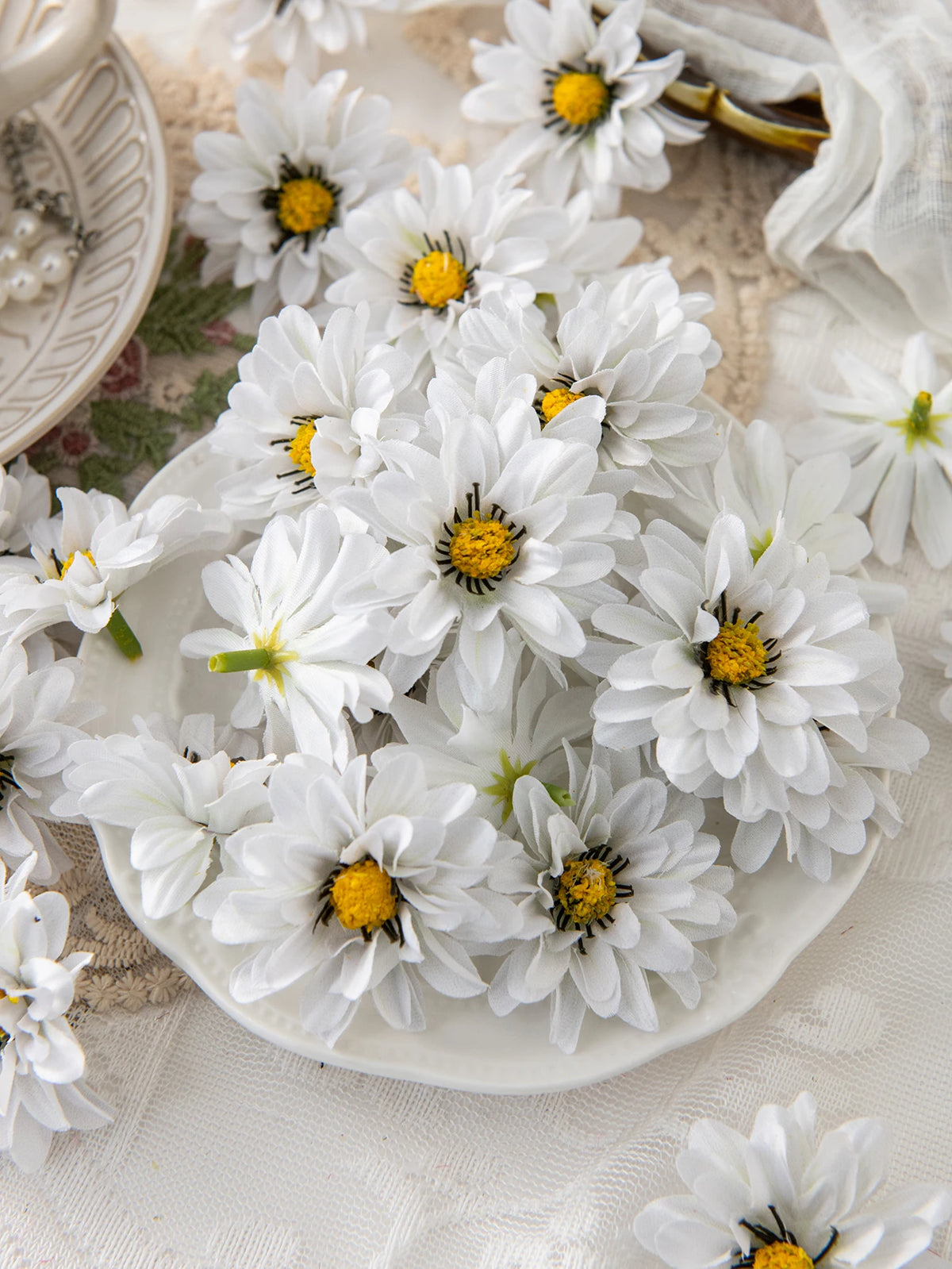 Small Daisy Artificial Silk Flowers 10/20 Pcs – Wedding & Home Decor Artificial Silk Flowers Babs COLOR 7 10 pcs