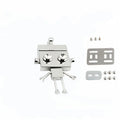Robot Shape Metal Bag Lock – DIY Push Button Purse Clasp Bag Lock Hardware Babs silvery