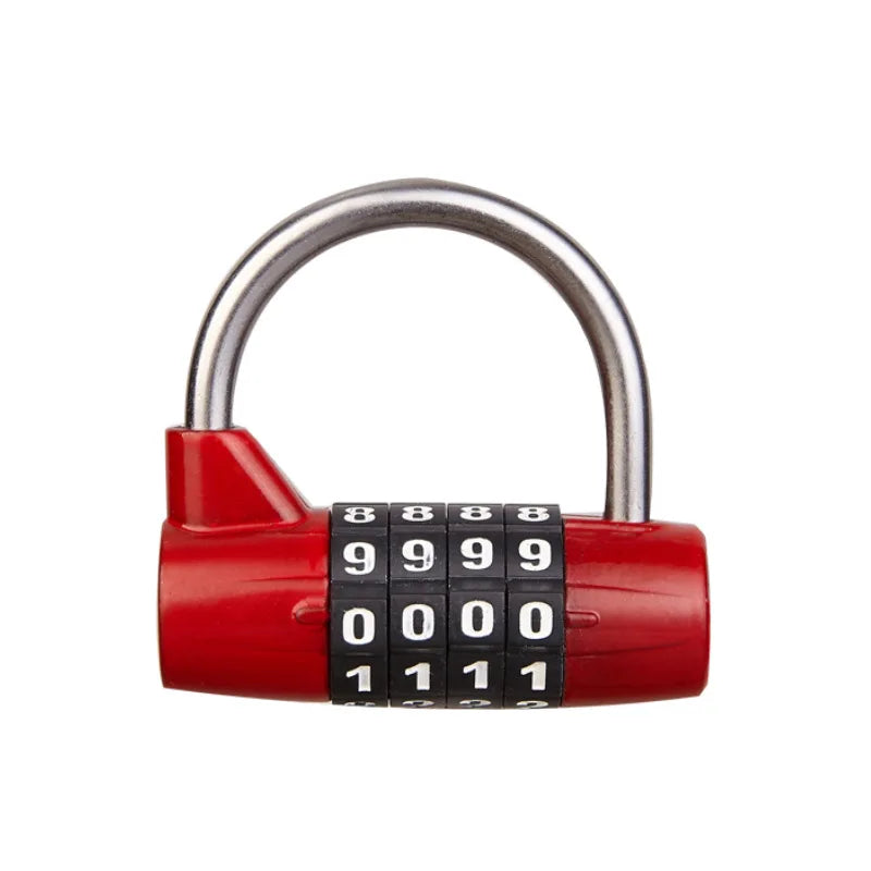 4-Digit Combination Padlock – Locker, Luggage & Cabinet Lock Combination Padlock Babs red