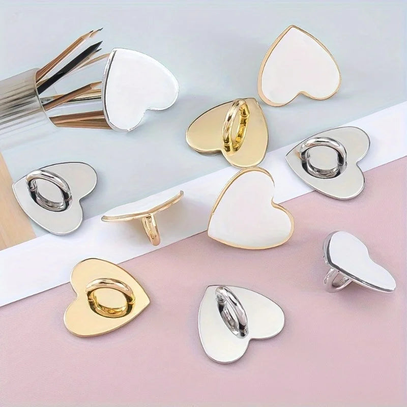 Heart-Shaped Metal Charm Clasps with Adhesive – DIY Craft Metal Charm Clasp Babs