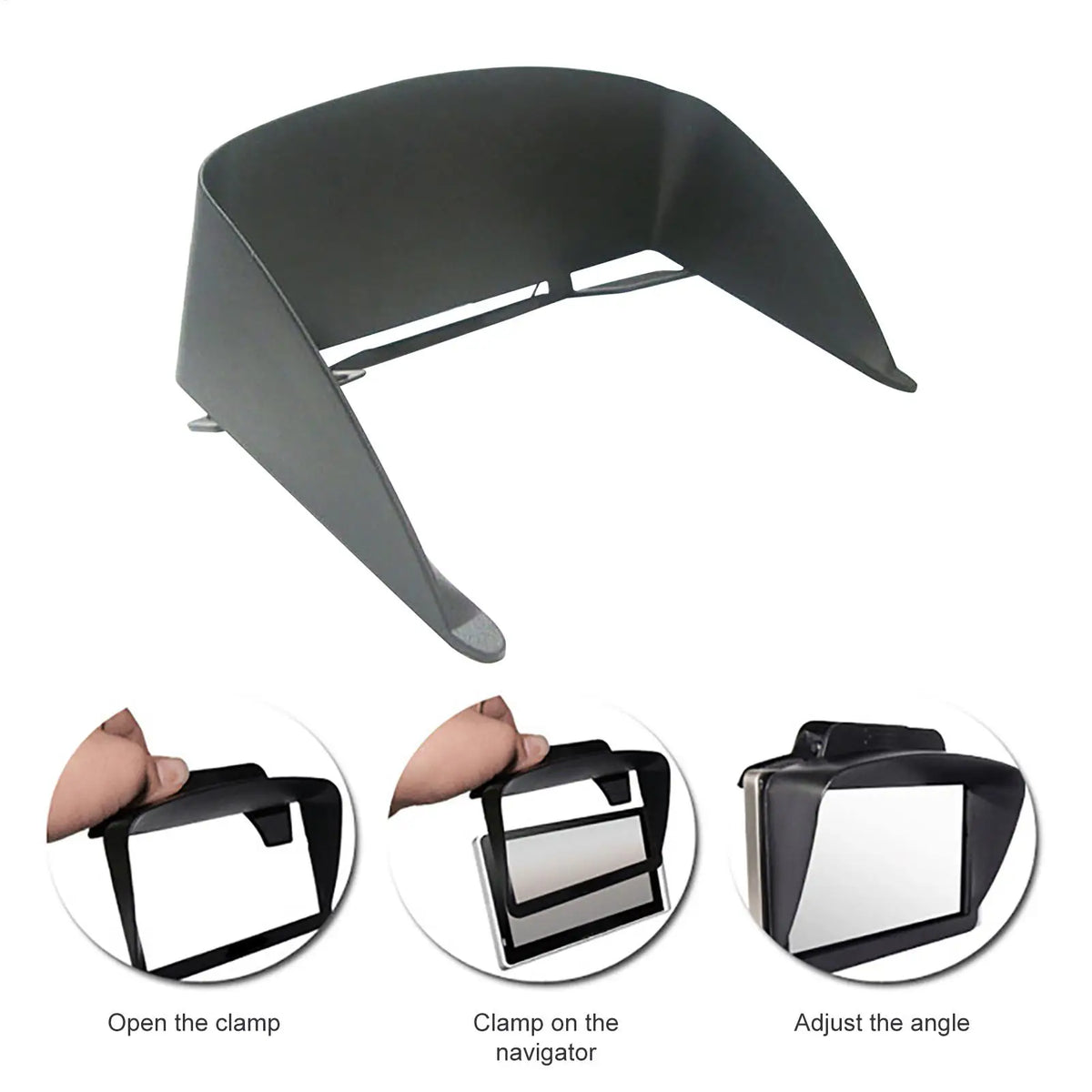 6/7 Inch GPS Navigator Sunshade – Universal Anti-Glare Car Visor GPS Navigator Sunshade Babs