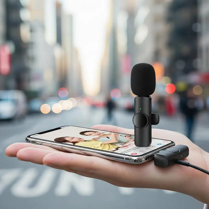 Dual Wireless Lapel Mic Kit – Vlog, Podcast & Interview Wireless Lapel Microphone Babs