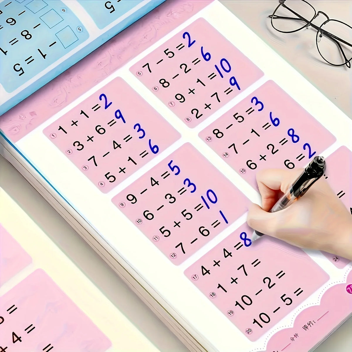 Children's Math Workbook – Addition & Subtraction Practice Children's Workbook Babs