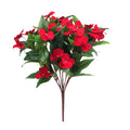 Artificial Silk Balsam Flower Bouquet – Wedding & Home Décor Artificial Flower Bouquet Babs Red 1PC
