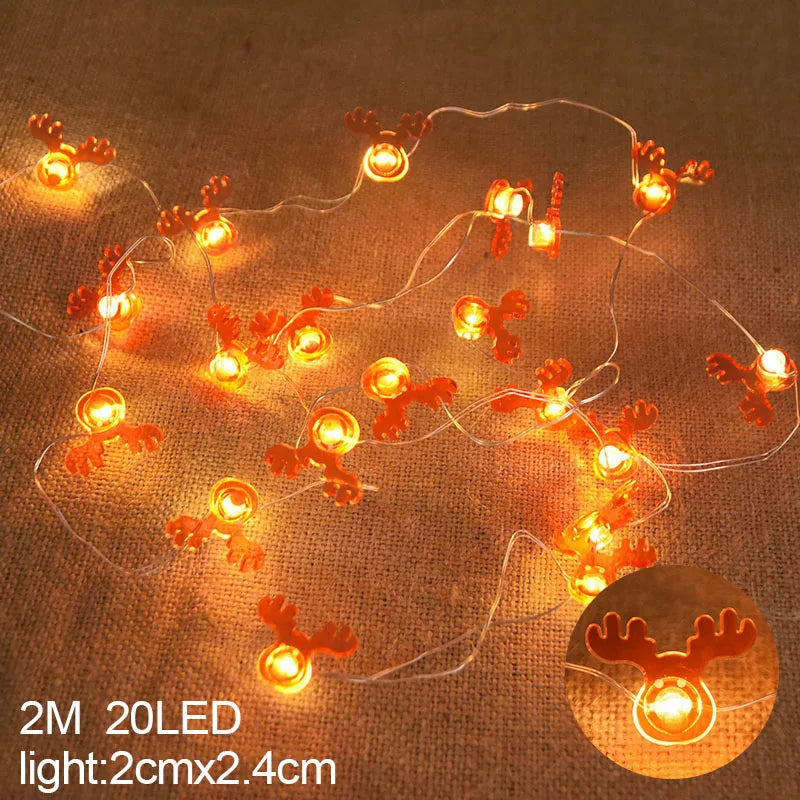 Snowflake LED Christmas Garland Light – USB & Battery Powered LED Christmas Garland Babs 2m elk