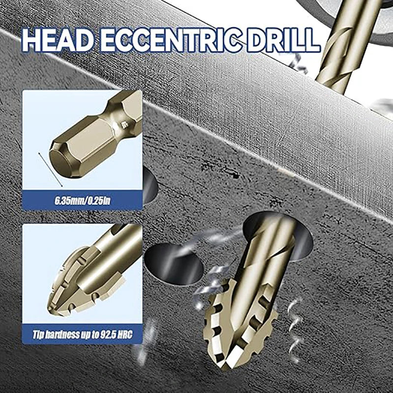 Carbide Four-Flute Eccentric Drill Bit – Glass Tile & Concrete Carbide Drill Bit Babs