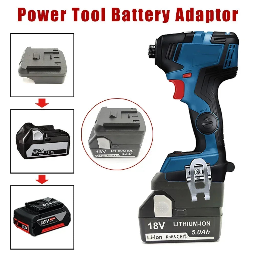 Hitachi HiKOKI 18V Battery Adapter – Makita DeWalt Milwaukee Bosch Battery Adapter Babs