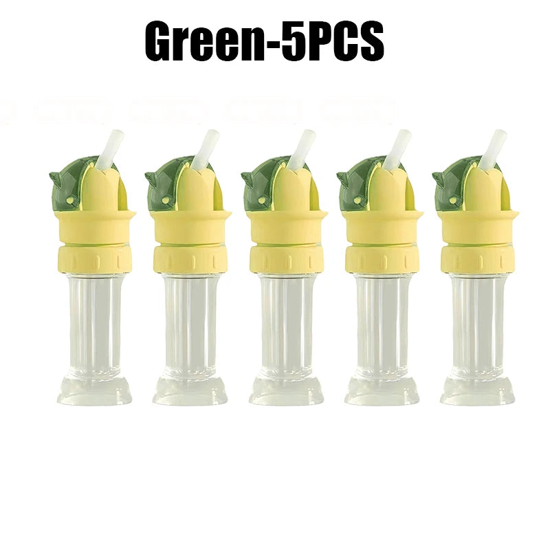 Universal Anti-Choke Straw Bottle Cap – Reusable Drinking Lid Straw Bottle Cap Babs Green 5PCS