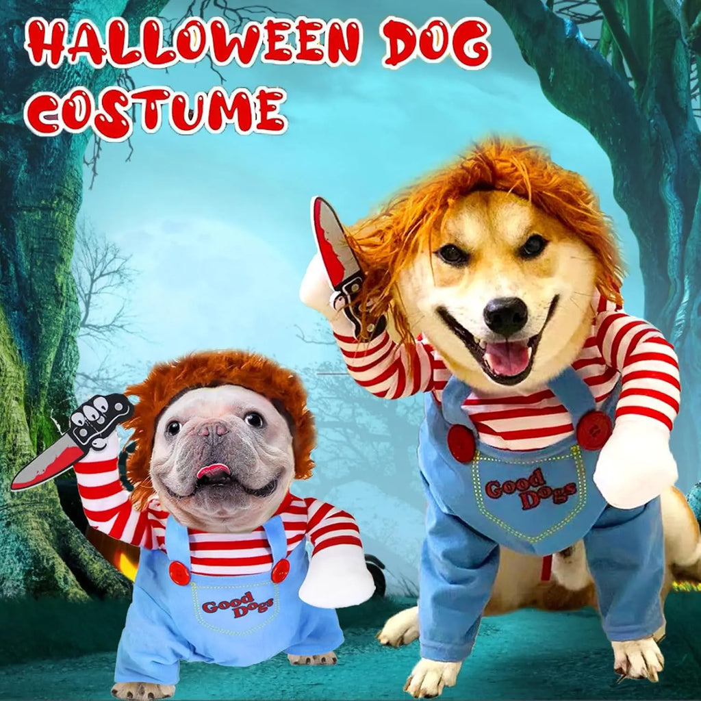 Dog Halloween Doll Costume – Funny Outfit for Small & Medium Pets Pet Halloween Costume Babs