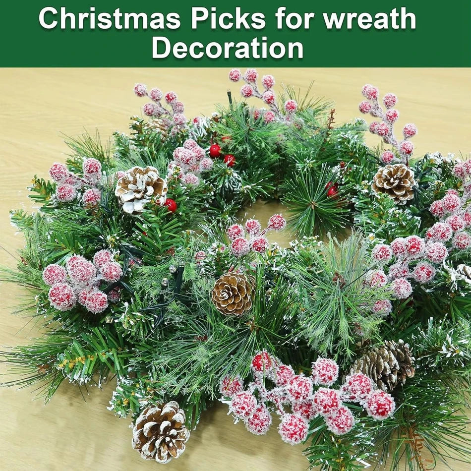Artificial Holly Berry Branch | Christmas & Home Décor Artificial Plant Branch Babs