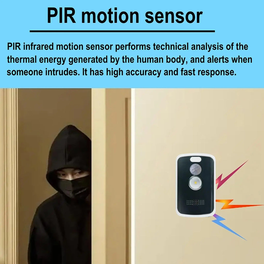Wireless PIR Motion Sensor Alarm – Outdoor Perimeter Security Motion Sensor Alarm Babs