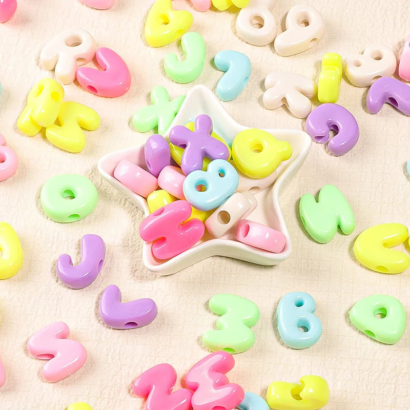100g A-Z Acrylic Chunky Letter Beads for DIY Jewelry & Crafts Alphabet Craft Beads Babs