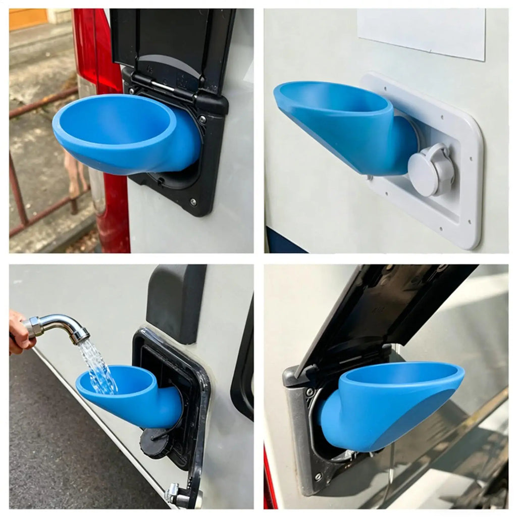 RV Water Filler Funnel – Splash-Free Camper Tank Refill Tool RV Water Funnel Babs