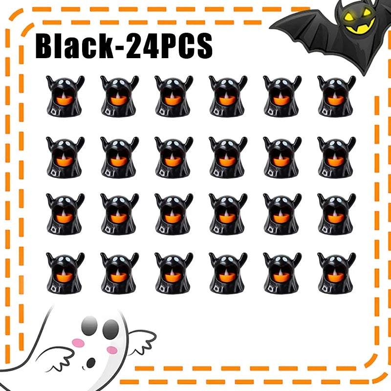 LED Ghost Candle Lamp – Halloween & Festival Party Decor LED Halloween Decor Babs Black-24PCS