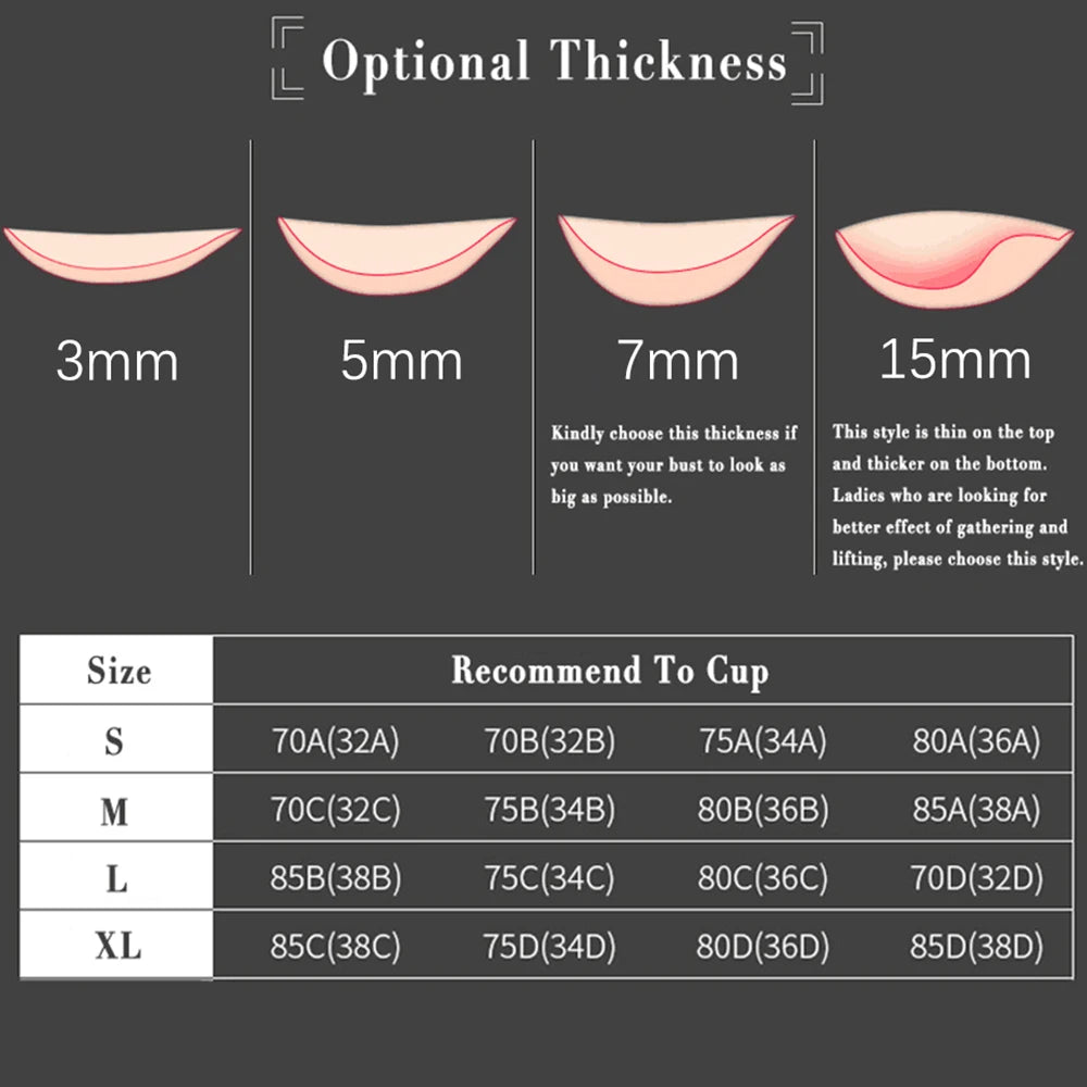 Strapless Sticky Bra Silicone Nipple Cover – Invisible Reusable Adhesive Silicone Bra Babs