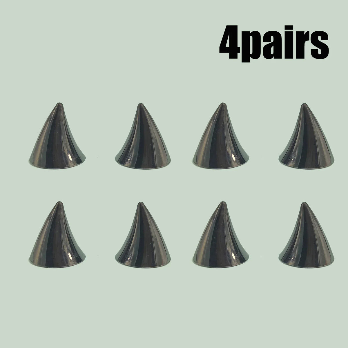 Devil Horn Helmet Decoration Suction Cup – Unisex 1-20 Pairs Helmet Decoration Babs Black-4pairs