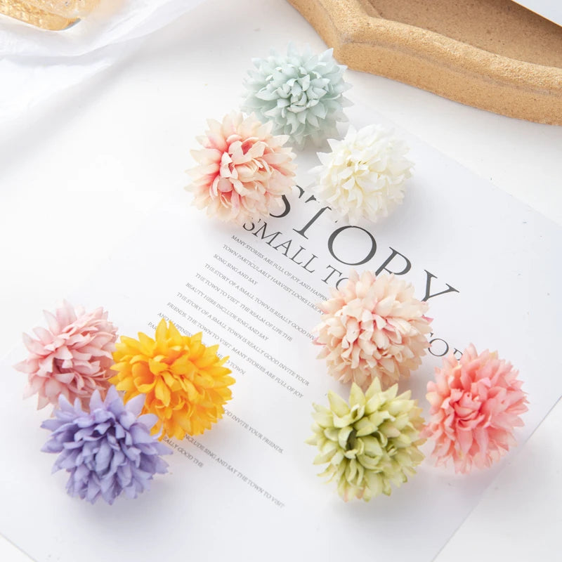 50pc Silk Artificial Carnation Flower Heads – Wedding & Home Decor Artificial Silk Flowers Babs