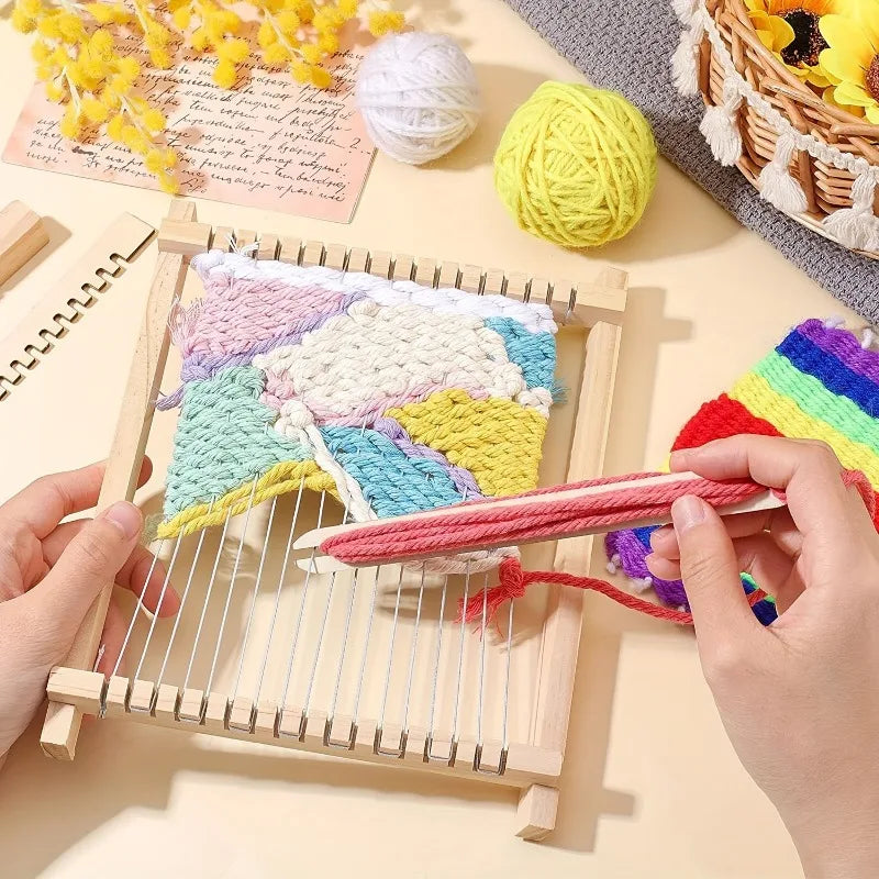 Bamboo Weaving Loom Kit – DIY Tapestry & Craft Set Weaving Loom Kit Babs