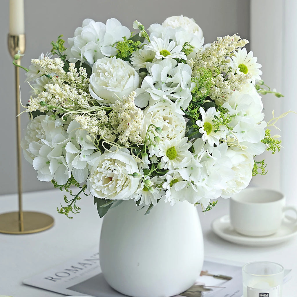 Silk Peony Artificial Flower Bouquet for Wedding & Home Decor Artificial Flower Bouquet Babs