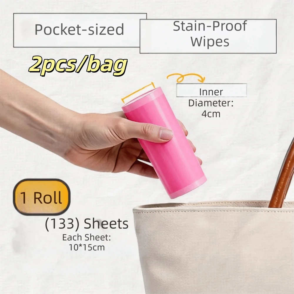 Disposable Travel Isolation Film Set – Waterproof, 2 pcs/bag Disposable Hygiene Film Babs Pink