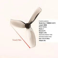 90mm 3-Blade FPV Ducted Drone Propellers – 2 Pairs | HUXUAN FPV Drone Propeller Babs one size