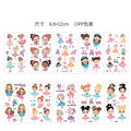 Ballerina Temporary Tattoos – 10 Sheets Ballet Party Favors Temporary Tattoos Babs Deep Sapphire