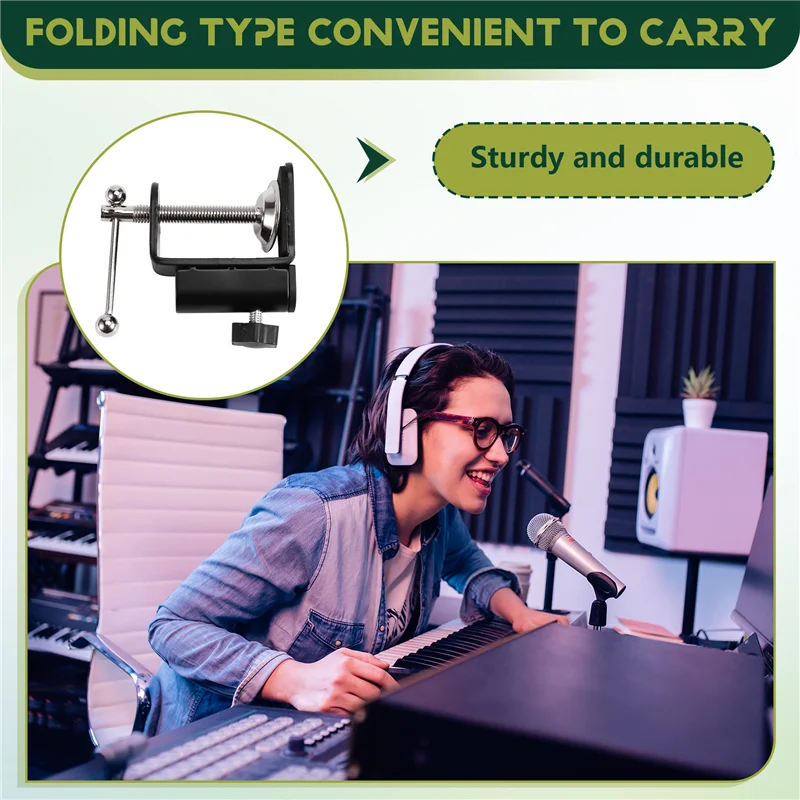 Adjustable Mic Boom Scissor Arm Stand for Recording & Broadcast Microphone Boom Stand Babs