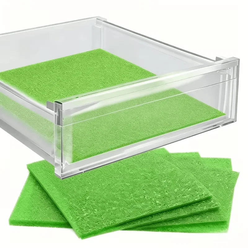 6-Pack Reusable Refrigerator Liner Pads for Shelves & Drawers Refrigerator Liner Pads Babs