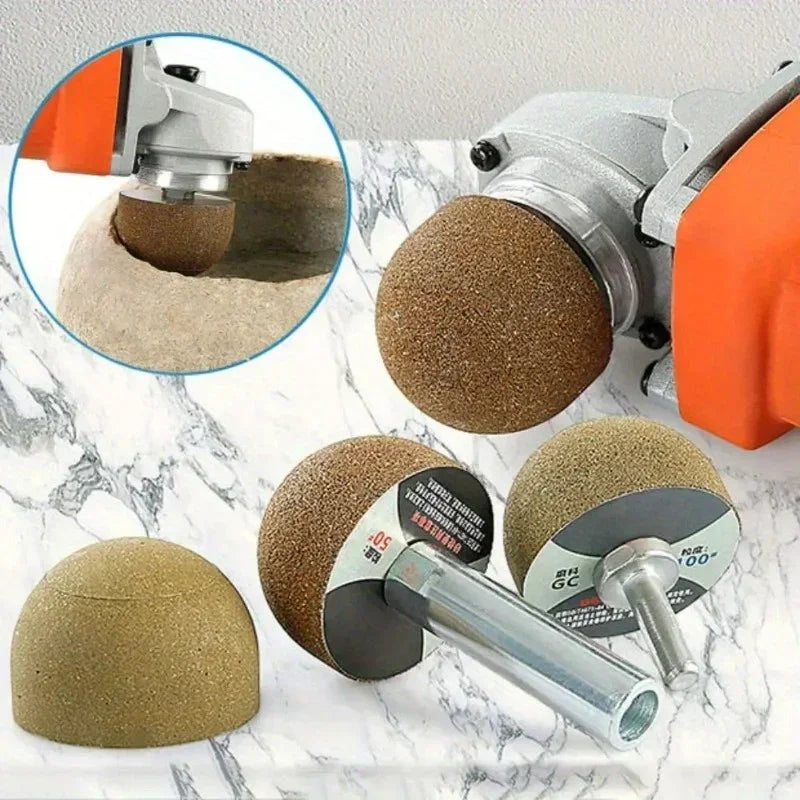 Diamond Mushroom Grinding Wheel 50/100/200 Grit M10 Stone Polish Grinding Wheel Babs