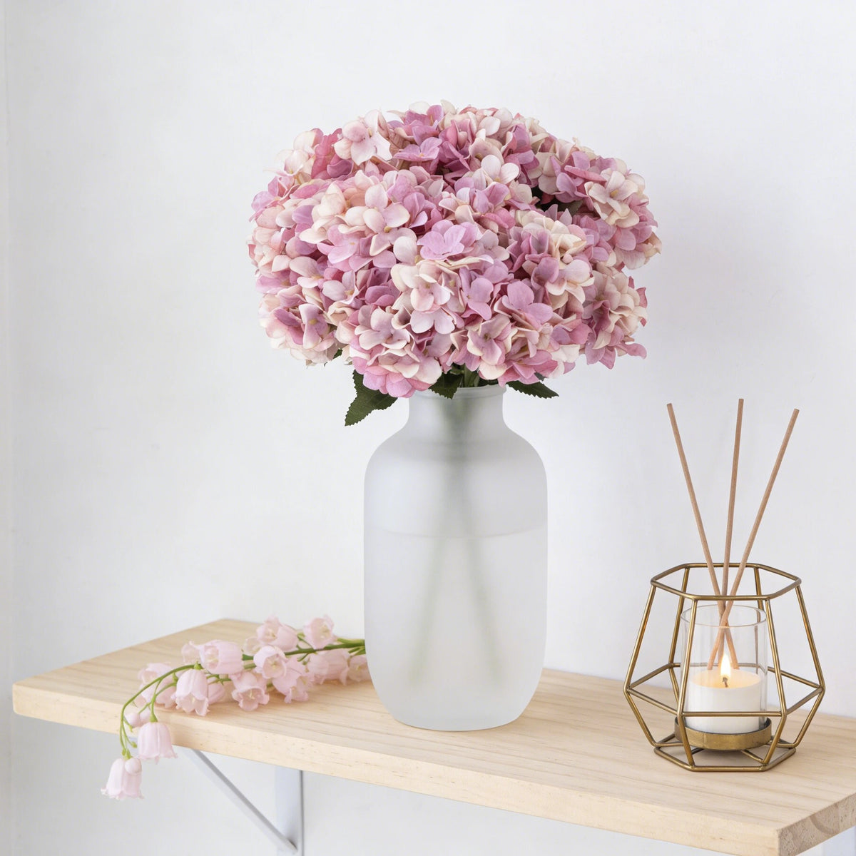 Artificial Hydrangea Silk Flowers – Wedding & Home Décor Artificial Flower Bouquet Babs