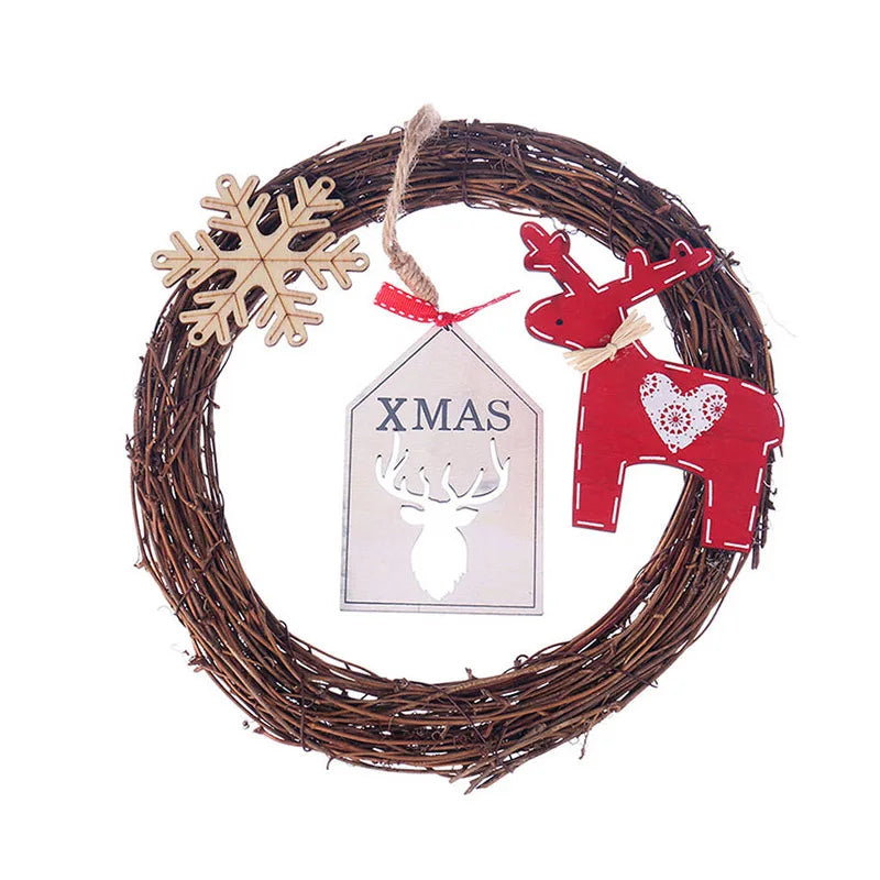 Natural Rattan Wreath DIY Garland – Wedding & Christmas Décor Decorative Wreath Babs