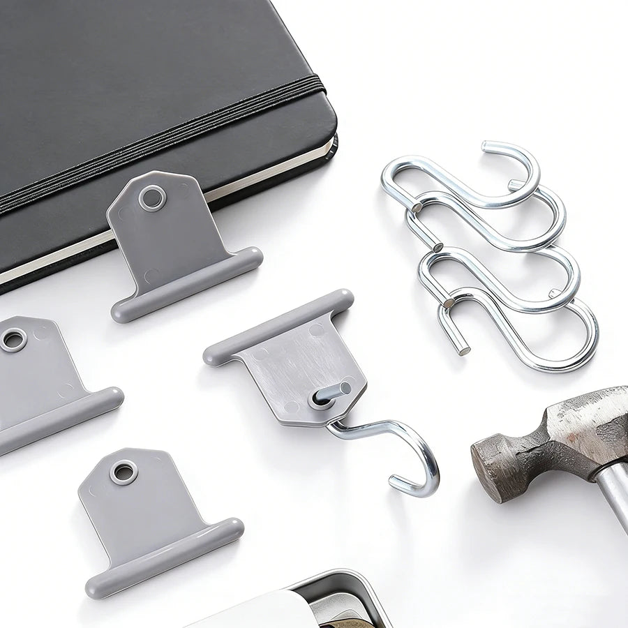 8-Piece RV Awning S-Hooks – Camping Party Light Hangers Awning Hook Set Babs